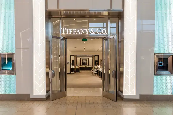 Toronto Canadá Fevereiro 2018 Tiffany Frente Loja Shopping Center Toronto — Fotografia de Stock