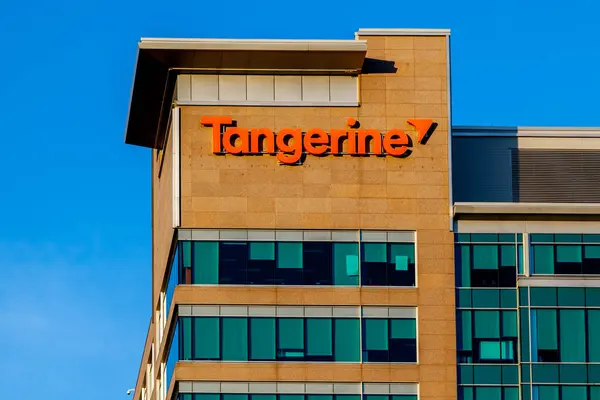 Toronto Canada June 2018 Tangerine Headquarters Building Toronto Tangerine Canadian — Stock Photo, Image