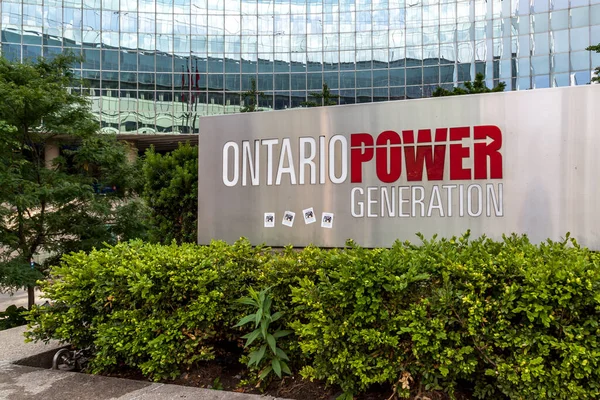 Торонто Канада Июля 2018 Года Знак Компании Ontario Power Generation — стоковое фото