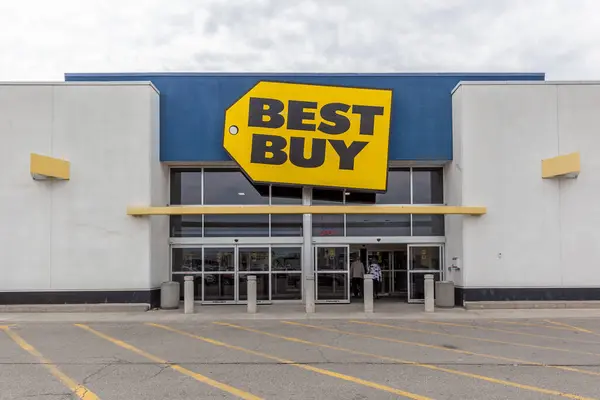 Toronto Ontário Canadá Maio 2018 Best Buy Store Sign Building — Fotografia de Stock