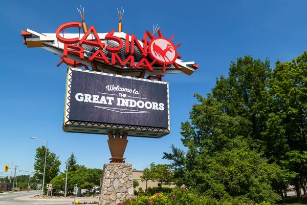 Orillia Ontario Kanada Června 2018 Sign Casino Rama Resort Orillia — Stock fotografie