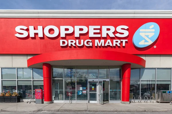 Toronto Canadá Marzo 2018 Shoppers Drug Mart Store Front Toronto — Foto de Stock