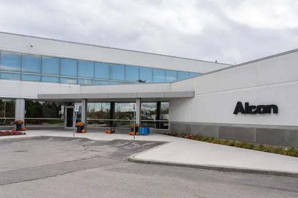 Mississauga Ontario Kanada Ekim 2018 Mississippi Deki Alcon Binası Alcon — Stok fotoğraf