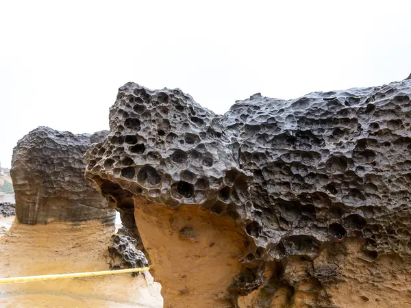 Honeycomb Vädersten Vid Yehliu Geopark Taiwan Honeycombed Stenar Hänvisar Till — Stockfoto
