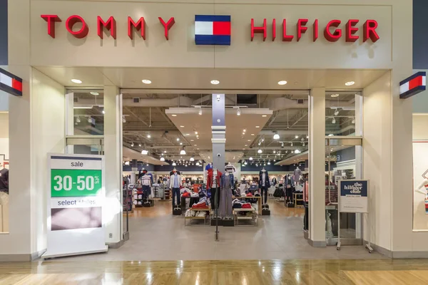 Toronto Canadá Março 2018 Tommy Hilfiger Store Front Vaughan Mills — Fotografia de Stock