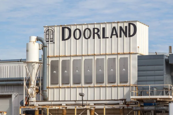 Doorland Logo Building — Stock Photo, Image