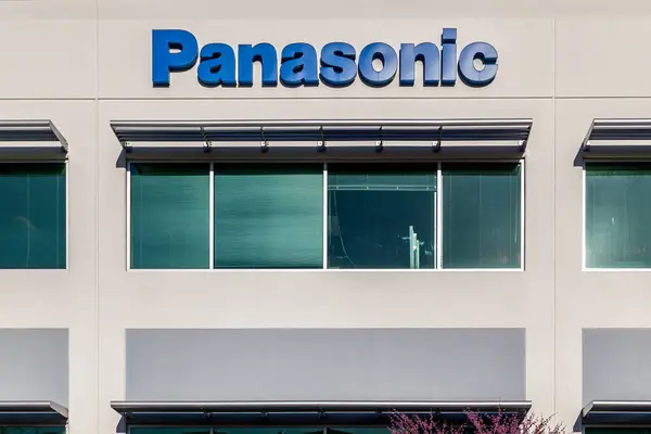 Mountain View California Marzo 2018 Señal Panasonic Edificio Oficinas Mountain — Foto de Stock