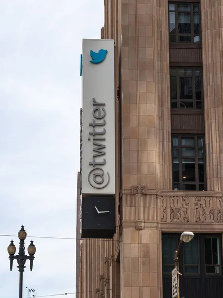 Twitter Logo Its Headquarters San Francisco Usa June 2023 Twitter — Stock Photo, Image