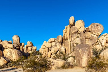 Joshua Tree Ulusal Parkı 'ndaki Rock' lar, Kaliforniya, ABD