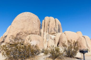 Joshua Tree Ulusal Parkı 'ndaki Rock' lar, Kaliforniya, ABD