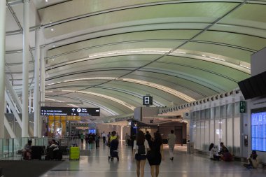 TORONTO, CANADA - 3 Ağustos 2017: Toronto Pearson Uluslararası Havaalanı.