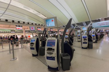TORONTO, CANADA - 30 AĞUSTOS 2017: Toronto Pearson Uluslararası Havaalanı.