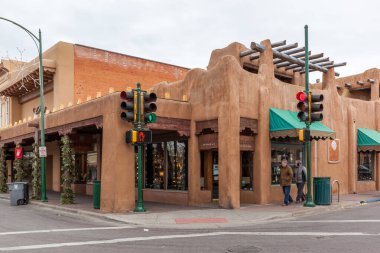 NEW MEXICO, ABD - 25 ARALIK 2017: Eski Santa Fe, New Mexico 'da bina.