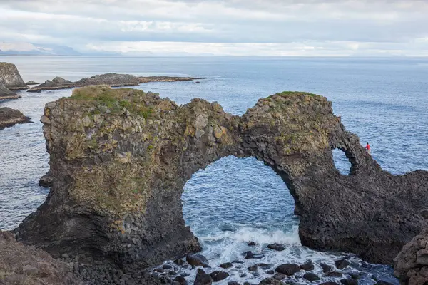 Arnarstapi Arch Snfellsnes Halbinsel Island — Stockfoto