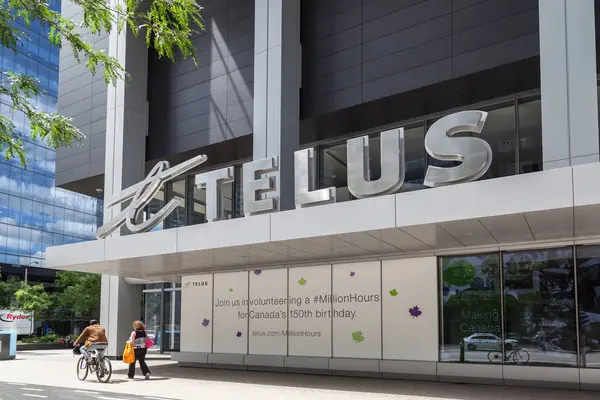 Toronto Canada Haziran 2017 Toronto Şehir Merkezindeki Binada Telus House — Stok fotoğraf