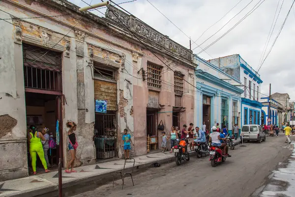 Matanzas Cuba Nisan 2017 Matanzas Küba Sokak Sahnesi 1693 Yılında Stok Resim