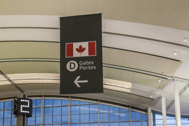 TORONTO, CANADA - 3 Ağustos 2017: Toronto Pearson Uluslararası Havaalanı.