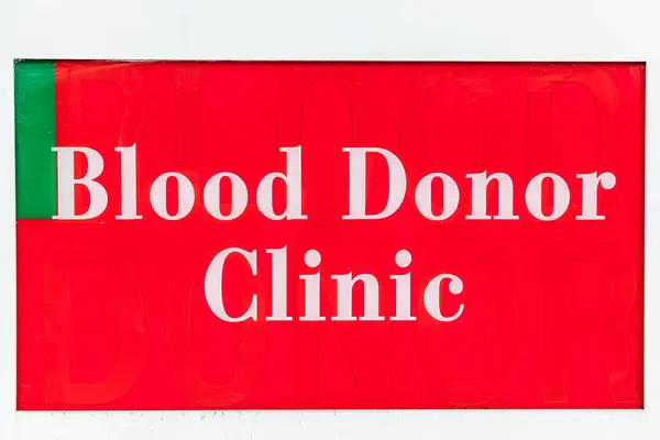 Toronto Canada 26Th June 2014 Sign Blood Donor Clinic Central — Stock Photo, Image