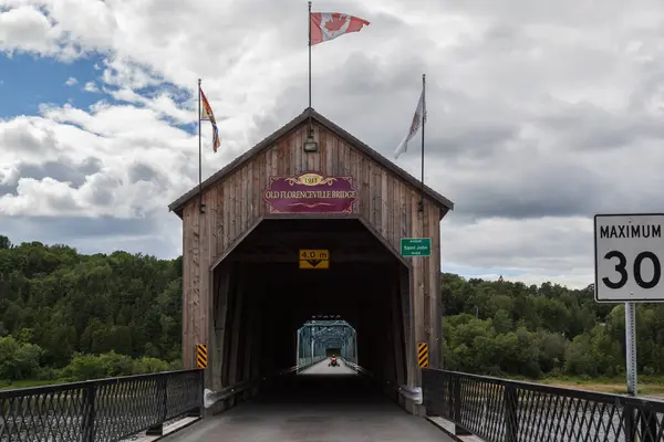 New Brunswick Kanada Ağustos 2017 Florenceville Köprüsü New Brunswick Kanada — Stok fotoğraf