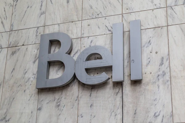 Toronto Canadá Junio 2017 Señal Bell Canada Edificio Oficinas Centro —  Fotos de Stock