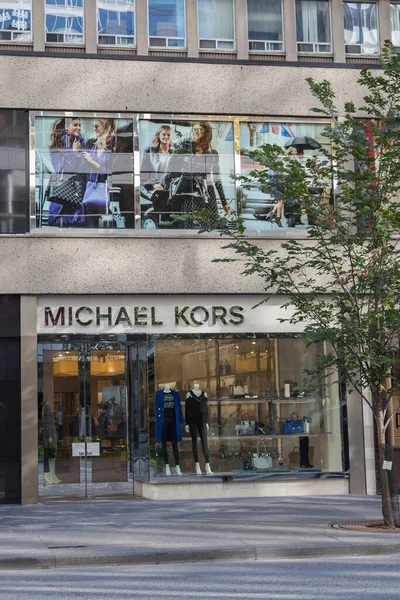 Toronto Canada Outubro 2017 Assinatura Loja Michael Kors Storefront Bloor — Fotografia de Stock
