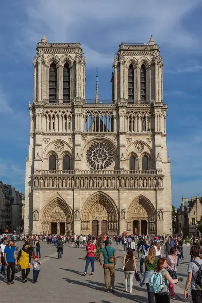 Paris France Mayıs 2016 Notre Dame Katedrali Paris Fransa — Stok fotoğraf