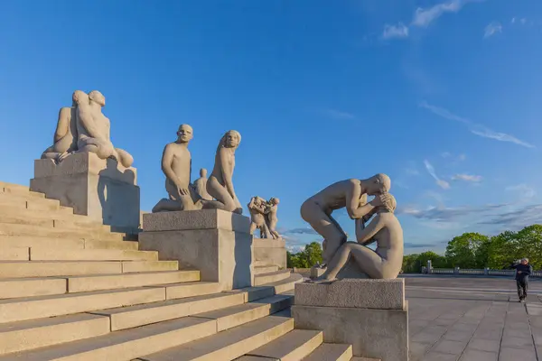 Oslo Norway May 2016 Sculptures Vigeland Sculpture Park Gustav Vigeland — 图库照片