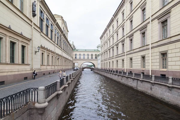 Saint Petersburg Russie Mai 2016 Vue Canal Hiver Pont Hiver — Photo
