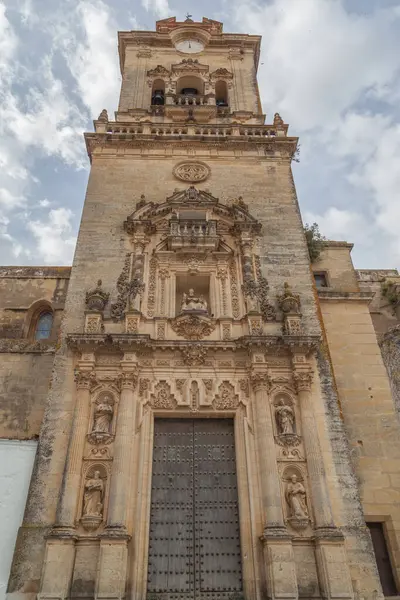 Arcos Frontera Andalusia España Junio 2016 Iglesia Santa María Plaza — Foto de Stock