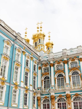 ST.PETERSBURG, RUSSIA - 18 Mayıs 2016: Catherine Sarayı Rusya 'nın Saint Petersburg kentindeki Catherine Sarayı Rus Çarlar' ın yazlık ikametgahıydı..