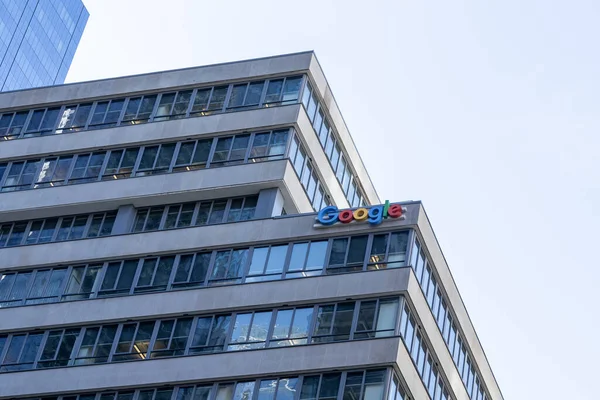 Toronto Canadá Octubre 2019 Google Firma Edificio Sede Google Canada — Foto de Stock
