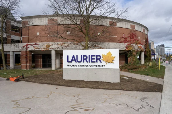 Kampus Uniwersytetu Wilfrid Laurier Waterloo Ontario Kanada Października 2023 Uniwersytet — Zdjęcie stockowe