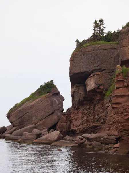 Indian Head Rock Indian Who Never Sees Sea Georges Malbaie — Fotografia de Stock