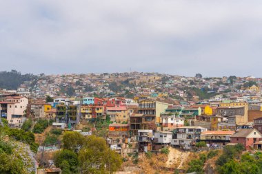 Güney Amerika 'daki şehrin havadan görünüşü
