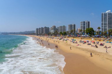 Vina del Mar plajı, Şili