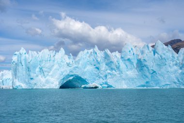 View of the glacier in Argentina. clipart
