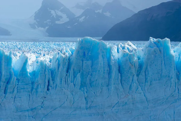 阿根廷Los Glaciares国家公园的Perito Moreno冰川景观 Los Glaciares国家公园是联合国教科文组织的世界遗产 — 图库照片