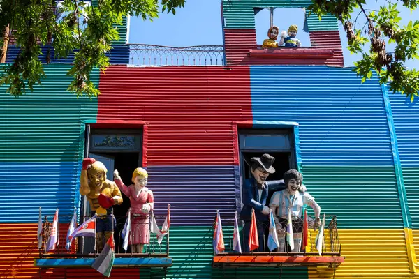 Buenos Aires Argentina January 2023 Colorful Building Caminito Street Museum — Stock Photo, Image