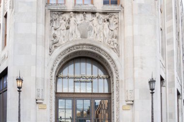 San Antonio, Teksas, ABD - 16 Mart 2022: San Antonio Express-News genel merkezinin girişi San Antonio, Teksas, ABD. San Antonio Express-News bir günlük gazetedir..