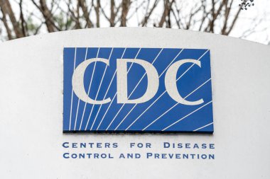 Atlanta, Georgia, ABD - 30 Aralık 2021 Atlanta 'daki merkezlerinde CDC imzası. CDC (Hastalık Kontrol ve Önleme Merkezleri), Amerika Birleşik Devletleri 'nin ulusal sağlık kuruluşudur..