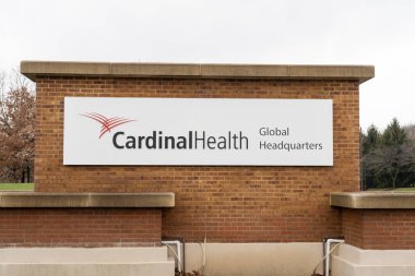 Dublin, Ohio, ABD - 27 Aralık 2021: Küresel Sağlık Merkezi Dublin, Ohio, ABD. Cardinal Health, Inc., ABD 'li çok uluslu bir sağlık hizmeti şirketidir..