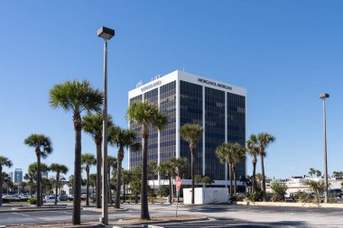 Daytona Beach, Florida, ABD - 17 Ocak 2022: Morgan ve Morgan ofis binası Daytona Beach, Florida, ABD. Morgan ve Morgan LLP bir Amerikan hukuk firması..