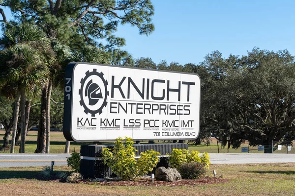 Titusville Florida Usa January 2022 Knight Enterprisess Sign Titusville Florida — Stock Photo, Image