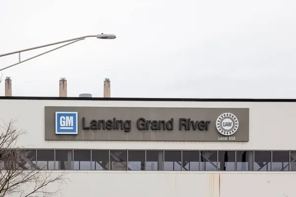 Lansing Michigan Usa March 2022 Sign Lansing Grand River Assembly — Stock Photo, Image