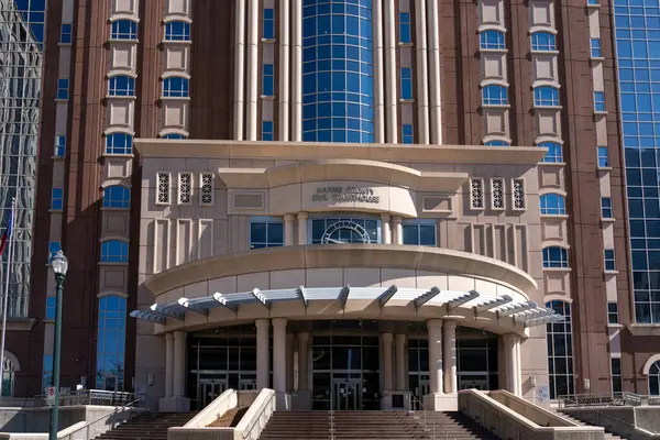 Houston, Teksas, ABD - 27 Şubat 2022: Harris County Sivil Mahkemesi Houston, Teksas, ABD. Sadece editör kullanımı.