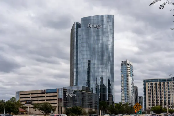 Houston Texas Usa March 2022 Amegy Bank Headquarters Houston Texas — Stock Photo, Image