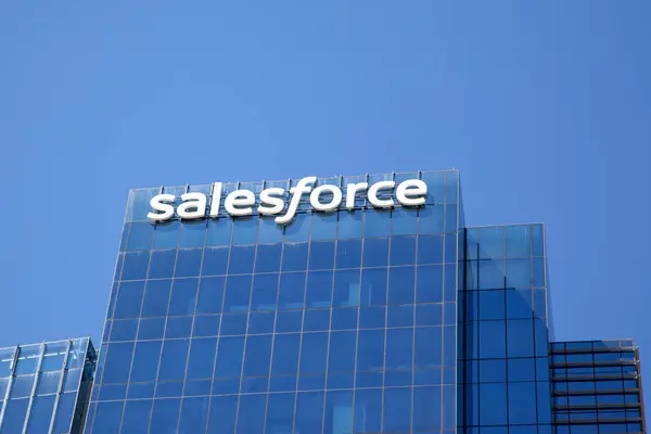 Dallas Texas Usa Mars 2022 Inngangen Til Salesforce Kontorbygg Dallas – stockfoto