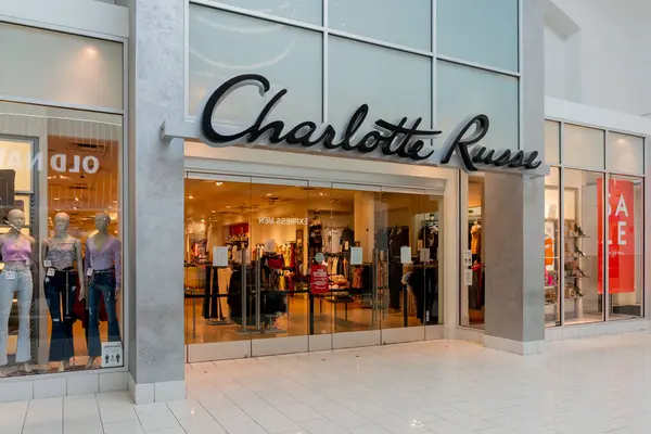 stock image Orlando, Florida, USA - January 27, 2022: Charlotte Russe store at a shopping mall in Orlando, Florida, USA. Charlotte Russe is an American clothing retail chain store.