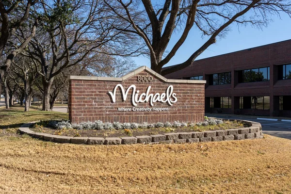 stock image Irving, Texas, USA - March 20, 2022: Michaels headquarters in Irving, Texas, USA. Michaels Stores, Inc., is a privately held chain of American and Canadian arts and crafts stores.