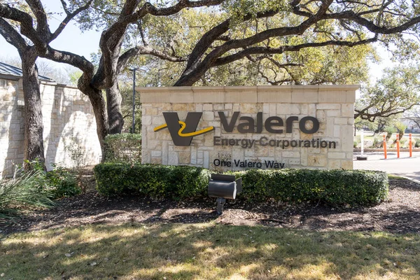 San Antonio Marzo 2022 Valero Energy Corporations Firma Sede San —  Fotos de Stock